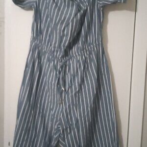 ysmg women's offthe shoulder flared capri jumper size1X short sleeves babydoll